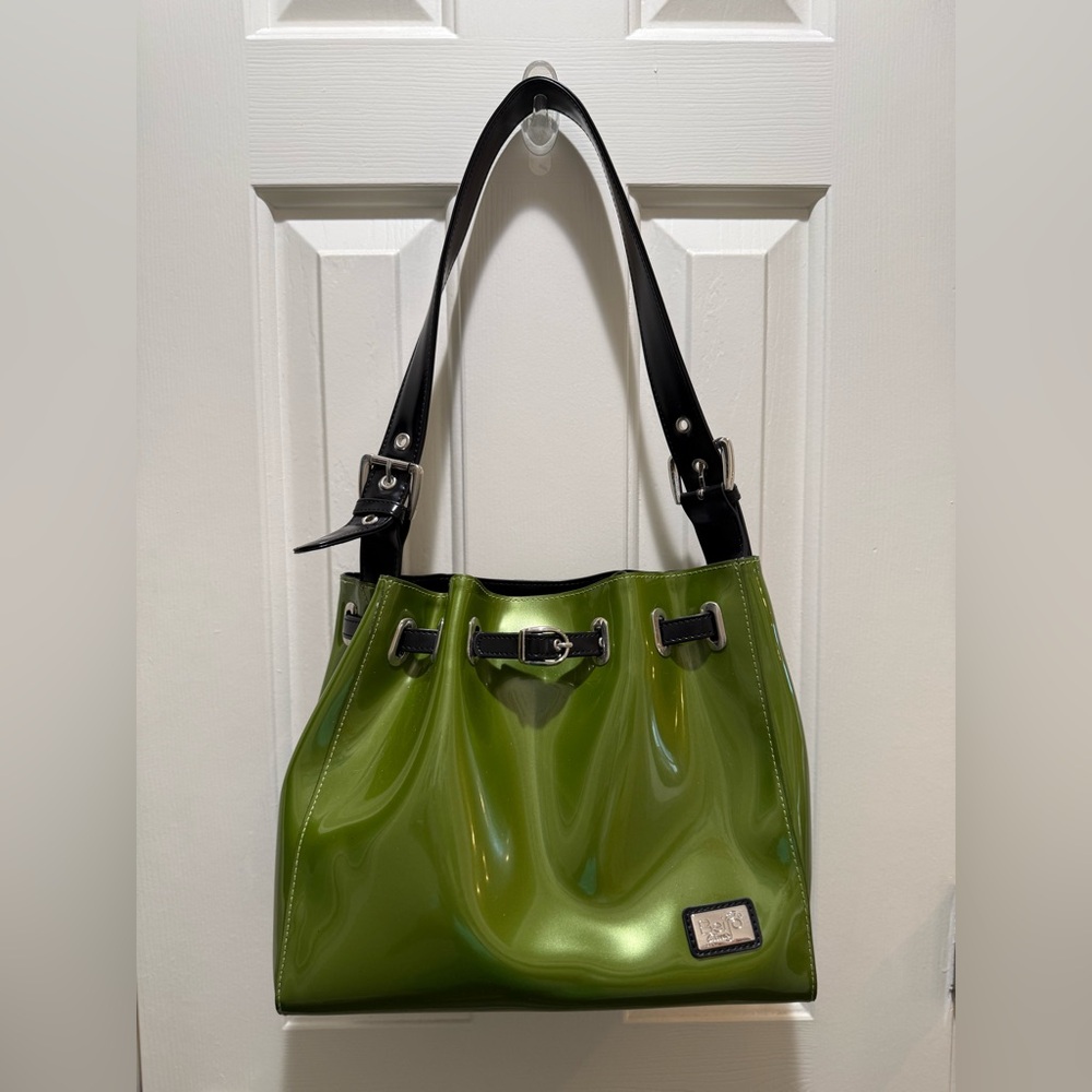 Beijo Classic Green and Black Women's Bag